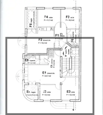 Apartment 97 m², Rovinj - two residential units and parking - 15