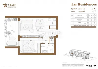 Tar - exklusiv, 1SZ+WZ, Neubau