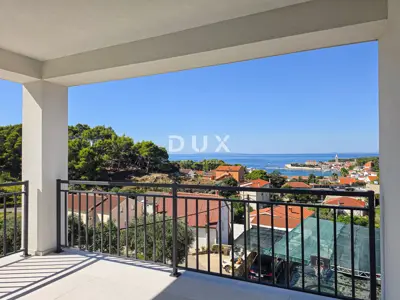 Rab, Banjol, trosobni stan, 113 m², pogled na grad i more - 18