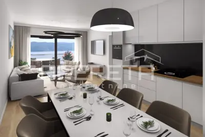 Baugrundstück 930 m², Lumbarda - freier Meerblick