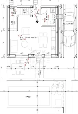 Vlašići, Two-story apartment (terraced house) with pool and sea view - 18
