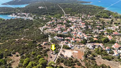 Građevinsko zemljište 578 m², Molat, panoramski pogled na more