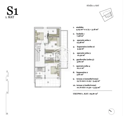 VODICE - luxuriöses Haus auf 3 Etagen als Teil eines Duplexes - 7