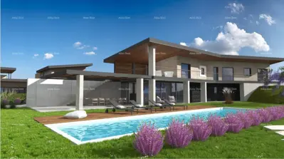 Vila 352 m², Vodnjan, panoramski pogled na Brijune