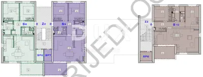 Wohnung 77 m², Zaton - 2 Schlafzimmer und Loggia - 11