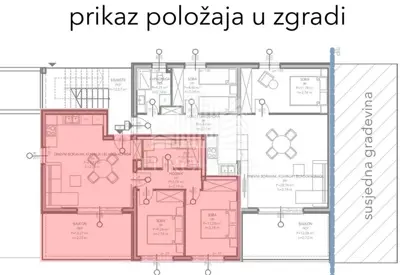 Wohnung 52 m², Saldun auf Čiovo, Meerblick und Blick auf die Bucht