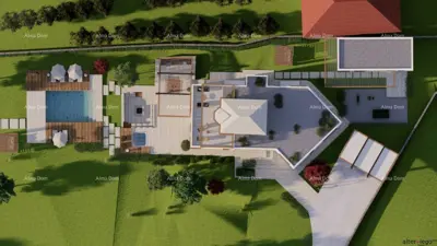 Kuća 348 m², Pomer, prvi red do mora i velika parcela - 13