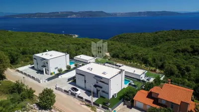 Vila u Rapcu, panoramski pogled na more i Kvarner - 4