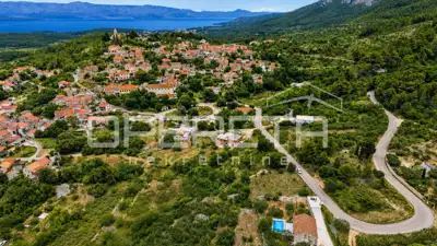 Građevinsko zemljište na Hvaru, Vrisnik - panoramski pogled