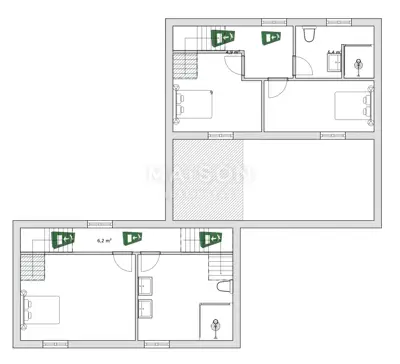 Kamena vila 200 m², Svetvinčenat - bazen i vrt - 24