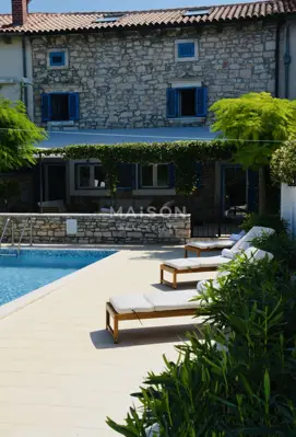 Kamena vila 200 m², Svetvinčenat - bazen i vrt - 3