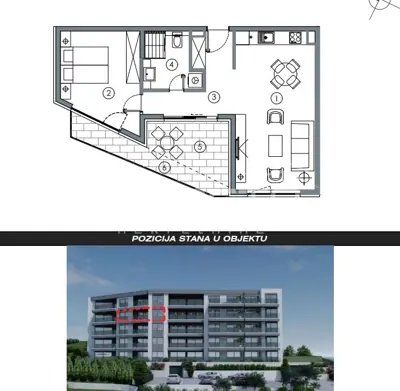 Wohnung 59 m², Makarska - Meerblick und Terrasse - 23