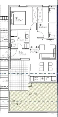 Apartment 72 m², Lovrečica in Umag, Garten und Parkplatz - 2