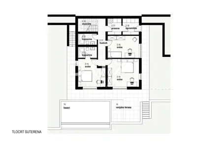 RIJEKA, KOSTRENA - Exklusive zweigeschossige Wohnung 210,50 m², Neubau mit - 7