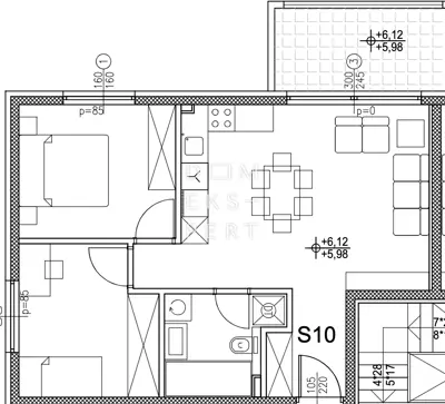 Kraljevečki Novaki, 3-Zimmer-Wohnung im zweiten Stock eines Neubaus, 60 m² - 14