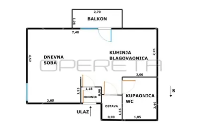 Najam, Stan, Trnje, Palić, 1s, 34 m² - 9