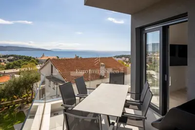 Grad Krk - penthouse s pogledom na more - 2