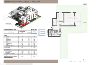 Apartment 90 m², Sabunike - garden, terrace and parking space