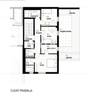 Apartment 212 m², Kostrena - two-level, pool and sea view - 8