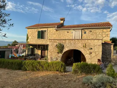 Kuća 100 m², Malinska - bazen i pogled na Kvarner - 5