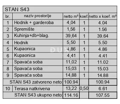 Stan 109 m², Monvidal Pula - novogradnja s liftom - 9
