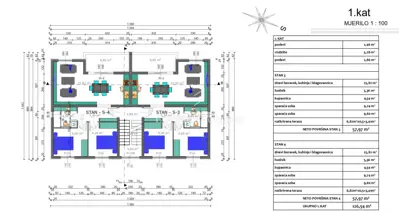 Apartment 68 m², Šimuni na Pag - 2 rooms, garden and parking - 6