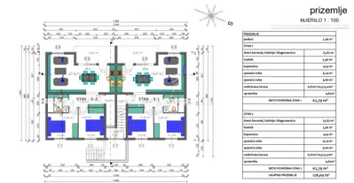 Apartment 68 m², Šimuni na Pag - 2 rooms, garden and parking - 12