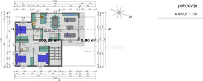 Apartment 68 m², Šimuni na Pag - 2 rooms, garden and parking - 11