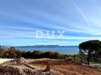 Građevinsko zemljište, Labin-Rabac, pogled na more i dozvola