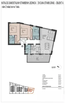 Apartment 80 m², Okrug Donji - 2 bathrooms and balcony - 12