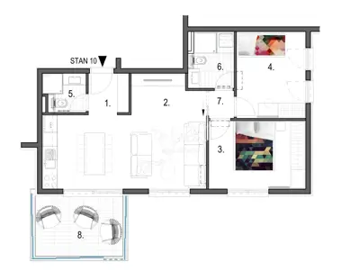 Apartment for sale in Primošten, 68,3 m² - 5