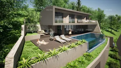 House 277 m², Buje - new construction with pool and sea view