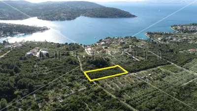 Građevinsko zemljište 2 709 m², Nečujam, pogled na more