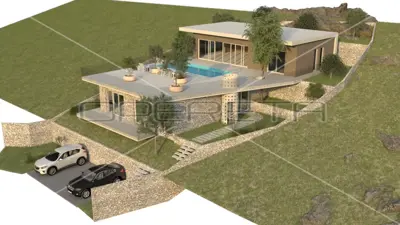 Baugrundstück 671 m², Vinišće, ruhiger Teil in der Nähe des Meeres