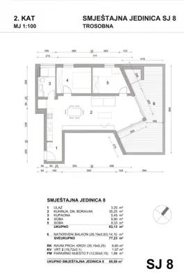 Penthouse 61 m², Premantura, pogled na more i krovna terasa - 13