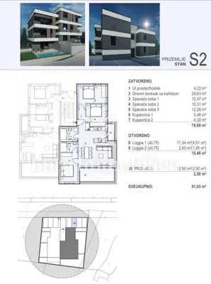 Apartmani 100 m od plaže - novogradnja Šimuni, Pag - 6