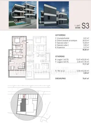 Apartmani 100 m od plaže - novogradnja Šimuni, Pag - 5