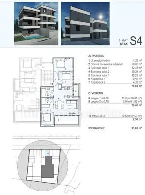 Apartmani 100 m od plaže - novogradnja Šimuni, Pag - 4