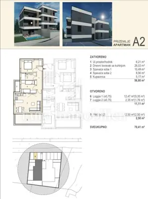 Apartmani 100 m od plaže - novogradnja Šimuni, Pag - 7