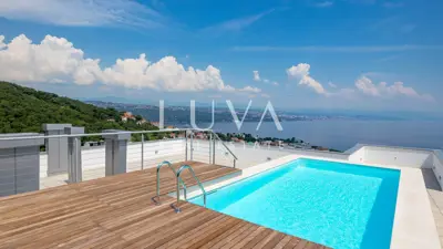 Opatija, luksuzna novogradnja s pogledom na more, stan NKP 367,19 m² - 2