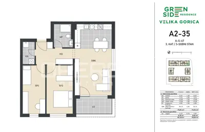 Wohnung zum Kauf in Kromosovo naselje, 79 m² - 9