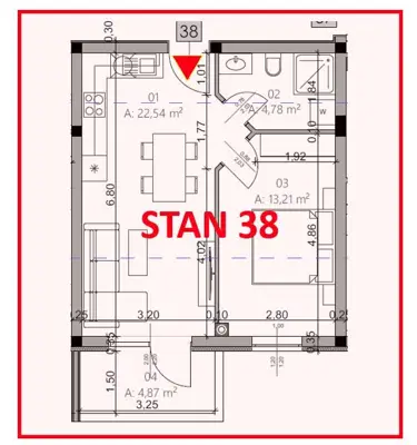 Stan 43 m², Pula - Monvidal, novogradnja i terasa - 4