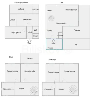 Kuća 411 m², Šestine, panoramski pogled i vrt - 22