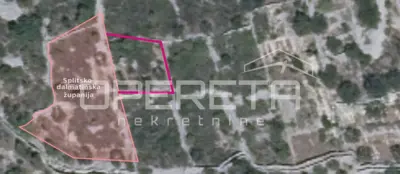 Poljoprivredno zemljište 1.254 m², Drvenik Veliki - pogled na more - 2