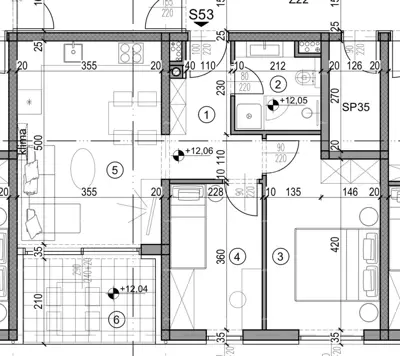 Wohnung mit 2 Schlafzimmern, Monvidal, Pula, Parkplatz und Abstellraum - 5
