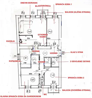 Wohnung in Rijeka, Centar - 3 Zimmer, 2 Balkone - 15