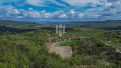 Building plot 5,600 m², Buje - view of Grožnjan and Motovun - 4