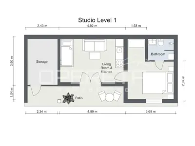 Stan 37,65 m², Rogoznica - 200 m od mora - 12