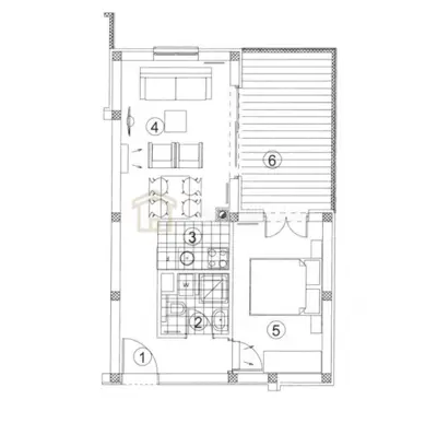 Wohnung 36 m², Senj - Loggia mit Meerblick - 8