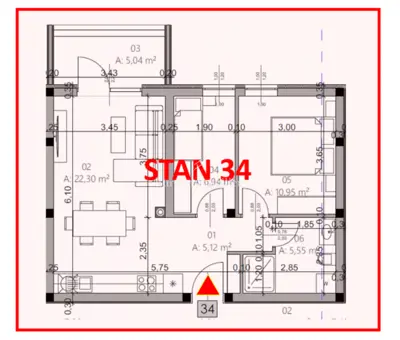 Stan, Pula Centar, 2 spavaće sobe i balkon - 14